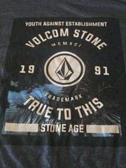 Volcom Stone | True To This | Cotton T-Shirt |Size M GRAY
