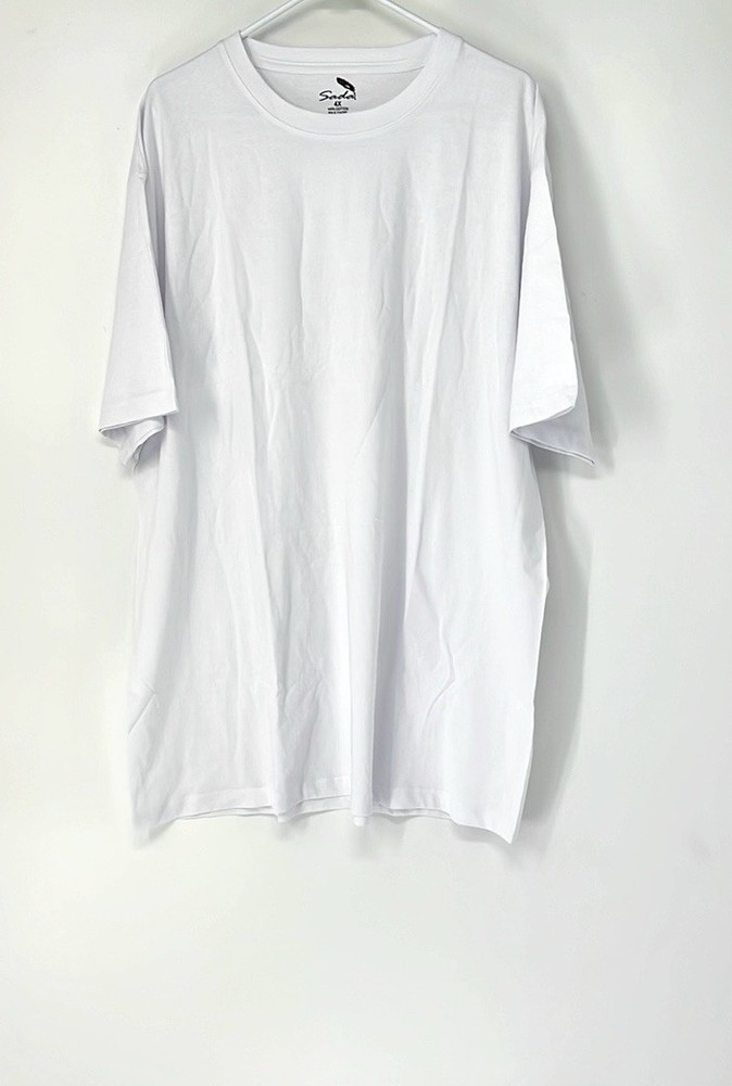 Sada NEW men’s Size 5X white t shirt Short Sleeve Crew Neck basic Top