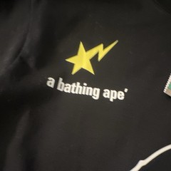 A Bathing Ape BAPE Men’s Black Graphic Logo Crew Neck Short Sleeve T-Shirt S