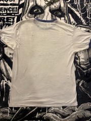 70s Hanes Quabbin Dive Shop Cayman Islands White/Blue Ringer Graphic T-Shirt L