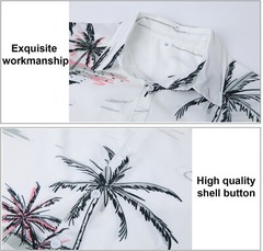 Hawaiian Shirts Men Aloha Summer Casual Beach Button Down Cruise Holiday Party U