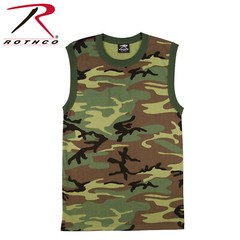 Camo and Solid Tank Tops Tactical Military Sleeveless Army Quality ROTHCO OR FOX