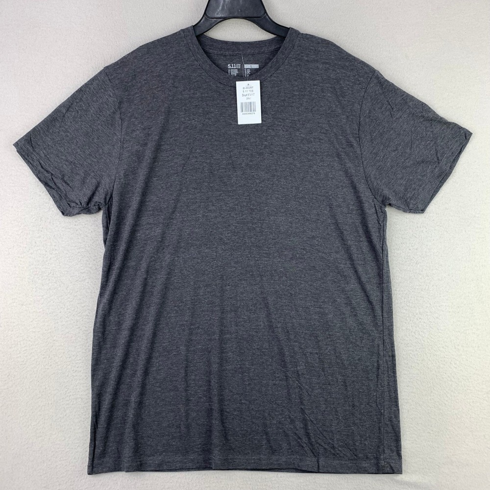 5.11 Tactical T-Shirt Mens Large Grey Short Sleeve Comfort Classic Tee NWT