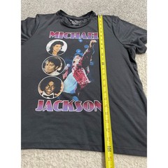 Mighty Fine Presents Mens XL Michael Jackson Image Graphic Classic Shirt Black