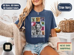 Custom Dog Portrait Photo Comfort Tee Personalized Pet Lover Gift Shirt Idea