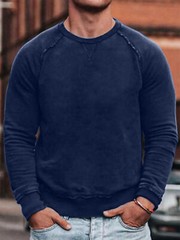 Zonbailon men’s t-shirt solid color crew neck moisture wicking breathable shirt