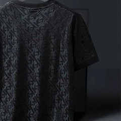 New Men Fashion Trend Ice Silk Short Sleeve Streetwear Summer T-Shirt 3 Colors