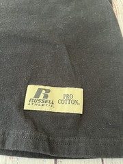 Russell Athletic Vintage 90s Pro Cotton Black Pocket Tee Large Streetwear Grunge