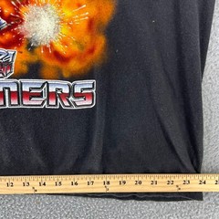 Vintage 90s TRANSFORMERS Single Stitched T Shirt CHANGES Tag Black READ