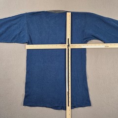 Vintage Northwest Territory Shirt Men Large Blue Waffle Knit Thermal Long Sleeve