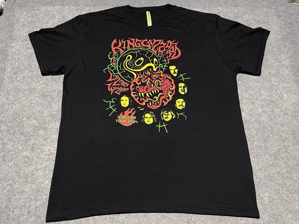 King Gizzard & The Lizard Wizard Concert Austin Texas 2024 NEW XL Concert Shirt