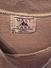 Vintage Galt Sand Australia Distressed Purple Mens XL Short Sleeve T Shirt Faded