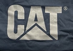 CAT Caterpillar Men’s Relaxed Fit T Shirt, Color Gray, Size Medium, Durable. ￼