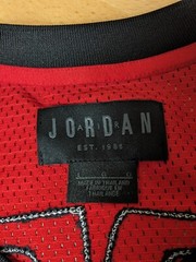 Air Jordan Last Shot Photo Jersey Men L Jumpman Mesh Last-Dance MJ Bulls Sewn