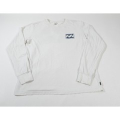 Billabong Shirt Mens Medium White Wave Washed Long Sleeve Graphic Surf Tee