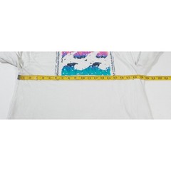 Billabong Shirt Mens Medium White Wave Washed Long Sleeve Graphic Surf Tee