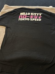 Hello Kitty Racing Car Tokyo Speed Graphic T-shirt Large Black Short Sleeve