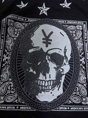Bordo Cromato 24 t-shirt features a bold skull graphic tee | medium