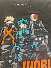 Size Large My Hero Academia World Heros Mission Stealth Suits T Shirt