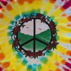 Alice in Wonderland Sundog T-Shirt Vintage 90s, Size XL USA Clay Hill Tie Dye