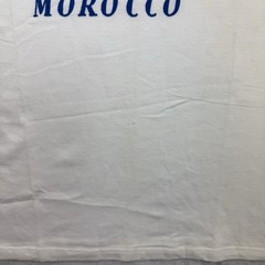 Vintage Tanger Morocco Shirt Mens XL White Camels Short Sleeve Distressed