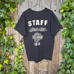 Vintage Harley-Davidson Black Hills Staff 2014 Graphic Tee Size L