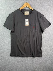 Polo Ralph Lauren Authentic Denim Goods Black Slim Fit Pocket T Shirt Medium