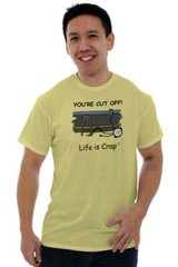 Life is Crap Drunk I Blacked Out Drinking Adult Short Sleeve Crewneck Tee