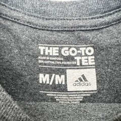 Adidas Shirt Mens Medium Grey Feed The Grind Go To Tee Short Sleeve Causal