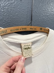 Vintage 90’s Mossimo Punchin The Clown White Cotton Tee Shirt XL USA