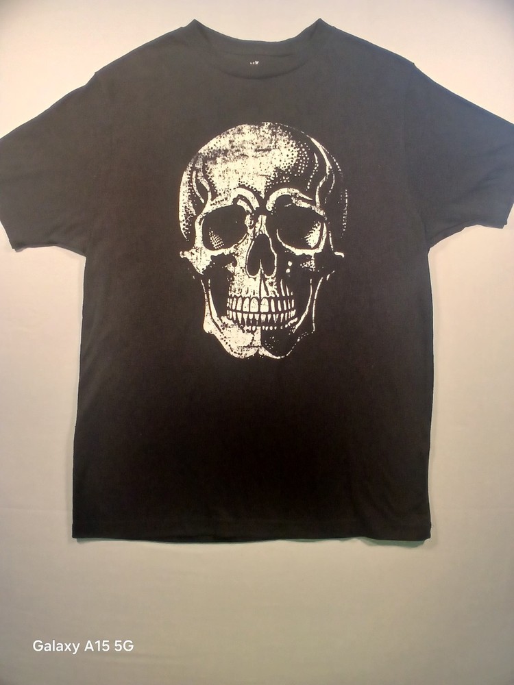 Way To Celebrate! Halloween Black Graphic Crew Neck Short Sleeve T-Shirt Men’s M