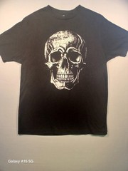 Way To Celebrate! Halloween Black Graphic Crew Neck Short Sleeve T-Shirt Men’s M