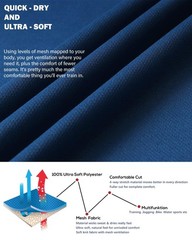 Mesh Workout Shirts for Men Dry Fit Gym Shirts Quick Dry Athletic Short Sleev…