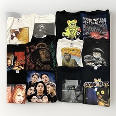 Vintage Lot Of 12 Band T Shirts Concert Men L-XL Rare Condition Rap Rock Metal