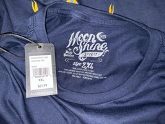 NWT Men’s Brad Paisley Moon Shine Spirit Eagle Lightning T-shirt Navy XXL (2XL)