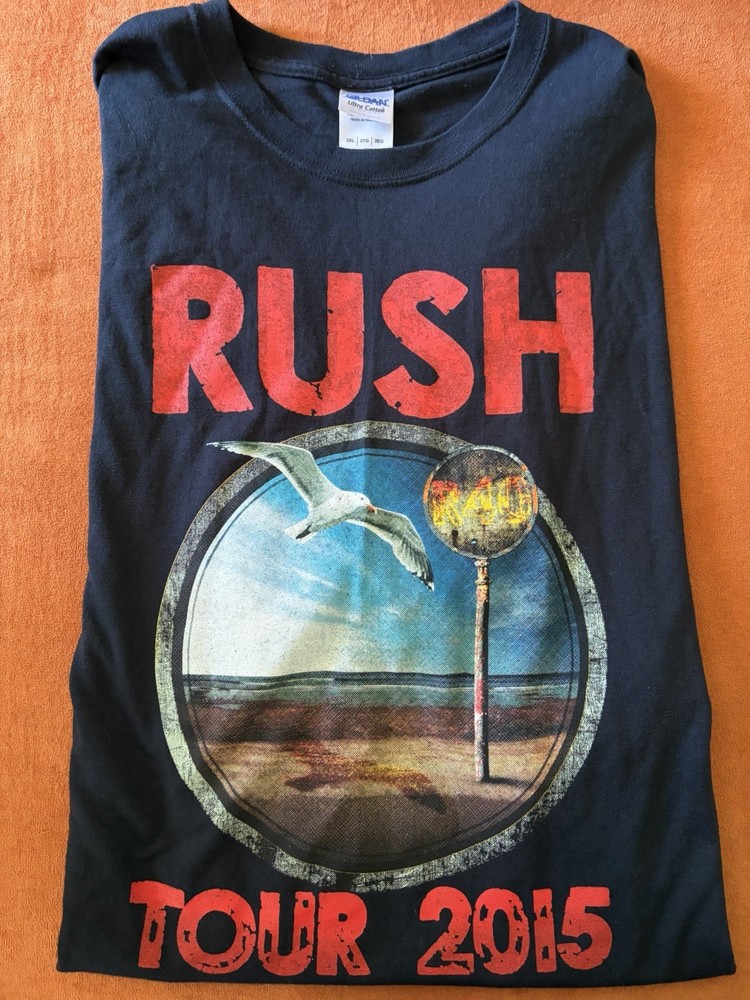 Rush R40 Tour 2015 Shirt Mens 3XL XXXL Final Concert Tour Graphic Tee
