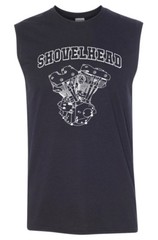 SHOVELHEAD Engine SLEEVELESS T-shirt – Harley Biker Sturgis