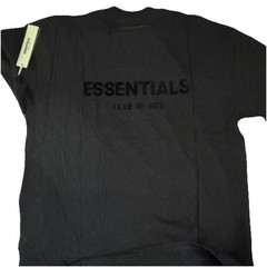 Essentials Fear of God Men’s Black Fleece Cotton Sweat Shorts AND Shirt (SET) L