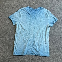Buffalo T-Shirt Mens Size M Blue Graphic V-Neck Rock Roll Volt Studded