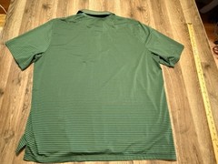 BCG Shirt, Men’s Size 3XL, Green, Striped, Polo Shirt, Short Sleeve
