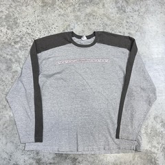 Vintage Old Navy Shirt Mens XL Gray Colorblock Long Sleeve y2k skater grunge