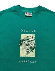 Vintage Hanes Beefy-T 1979 Oracle Financials Men T-Shirt Single Stitch M(38-40)