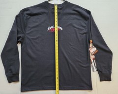 GSTR Men’s Apparel Oversized Boxy Fit Black ong Sleeves T- Shirt – Medium