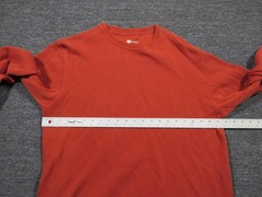Gap Shirt Mens Large Orange Long Sleeve Crew Neck Classic Fit Casual Tee