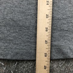 Cuts Shirt Mens Medium Gray Long Sleeve Curve Hem Crewneck Tee Solid Casual Top
