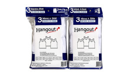 6-Pack Men’s White Cotton A-Shirts TANKS “Tagless ~ Lay Flat Collar”