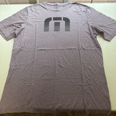TravisMathew Shirt Mens XLarge Purple Athletic Casual Logo Graphic Tee Peru Golf
