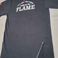 Habit Burger Grill Shirt Mens Small Black It’s Not The Same Without The Flame