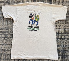 Vintage 1993 Ann Arbor Hash Wayne’s World Party On! T Shirt Sz XL Weed Tee Movie