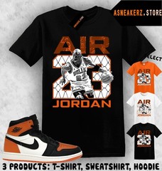 Shirt Matching AJ 1 High OG Shattered Backboard Match Sneaker Vintage Air MJ 23
